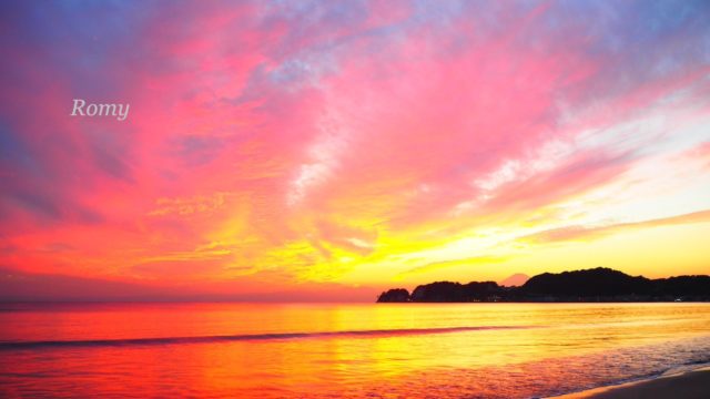 20161014_鎌倉・材木座海岸の夕焼け