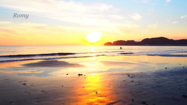 20161015_鎌倉・材木座海岸の夕焼け