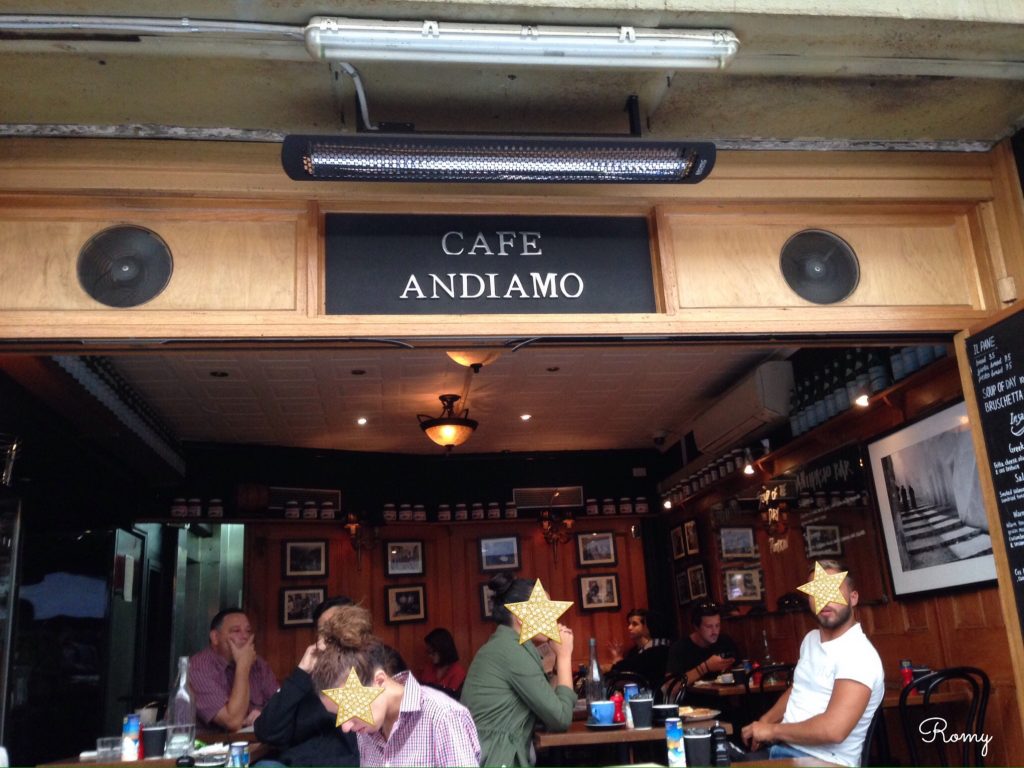 メルボルンのカフェ「Cafe Andiamo」