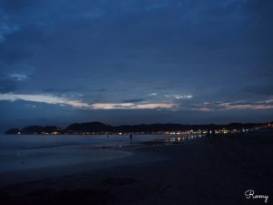 鎌倉・材木座海岸の夕焼け