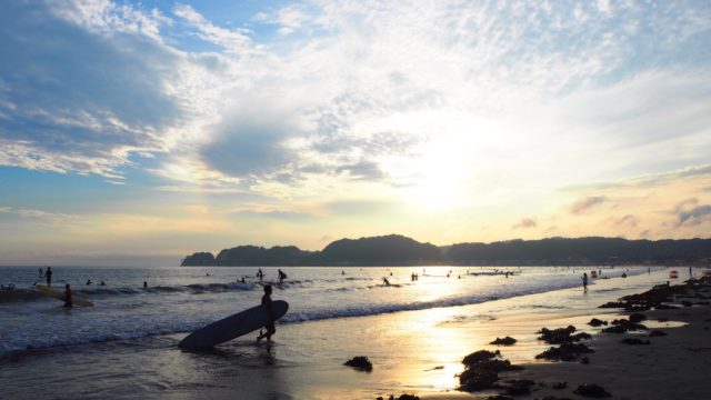 20170805_鎌倉・材木座海岸の夕焼け