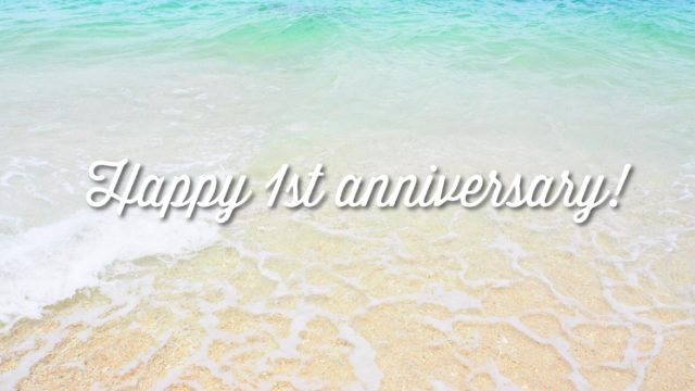 ブログ開設1周年!ブログ運営記録