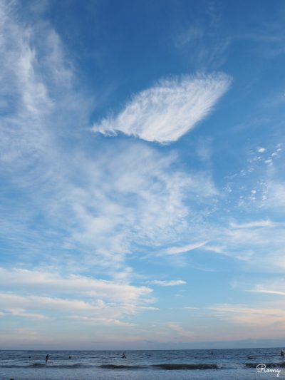 鎌倉・材木座海岸の夕焼け