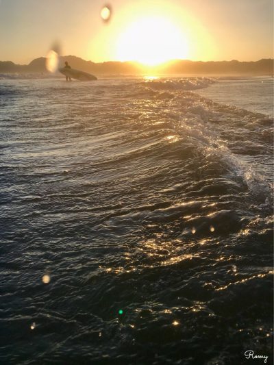 鎌倉・材木座海岸の夕焼け