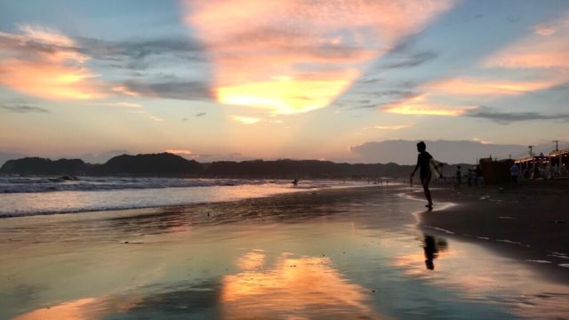 夕焼け@鎌倉・材木座海岸