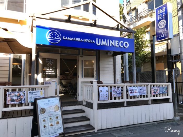 鎌倉餃子umineco Wine Cafe カフェ空間でいただく和風餃子やパクチー餃子 Romy