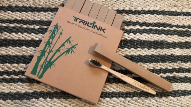 プラスチックフリーの竹製歯ブラシ